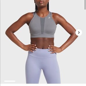 MESH NECKLINE TRAINING SPORTS BRA